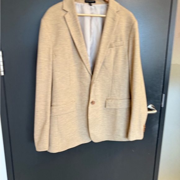 Banana Republic 44R GUC Beige Sport Coat - Picture 2 of 14